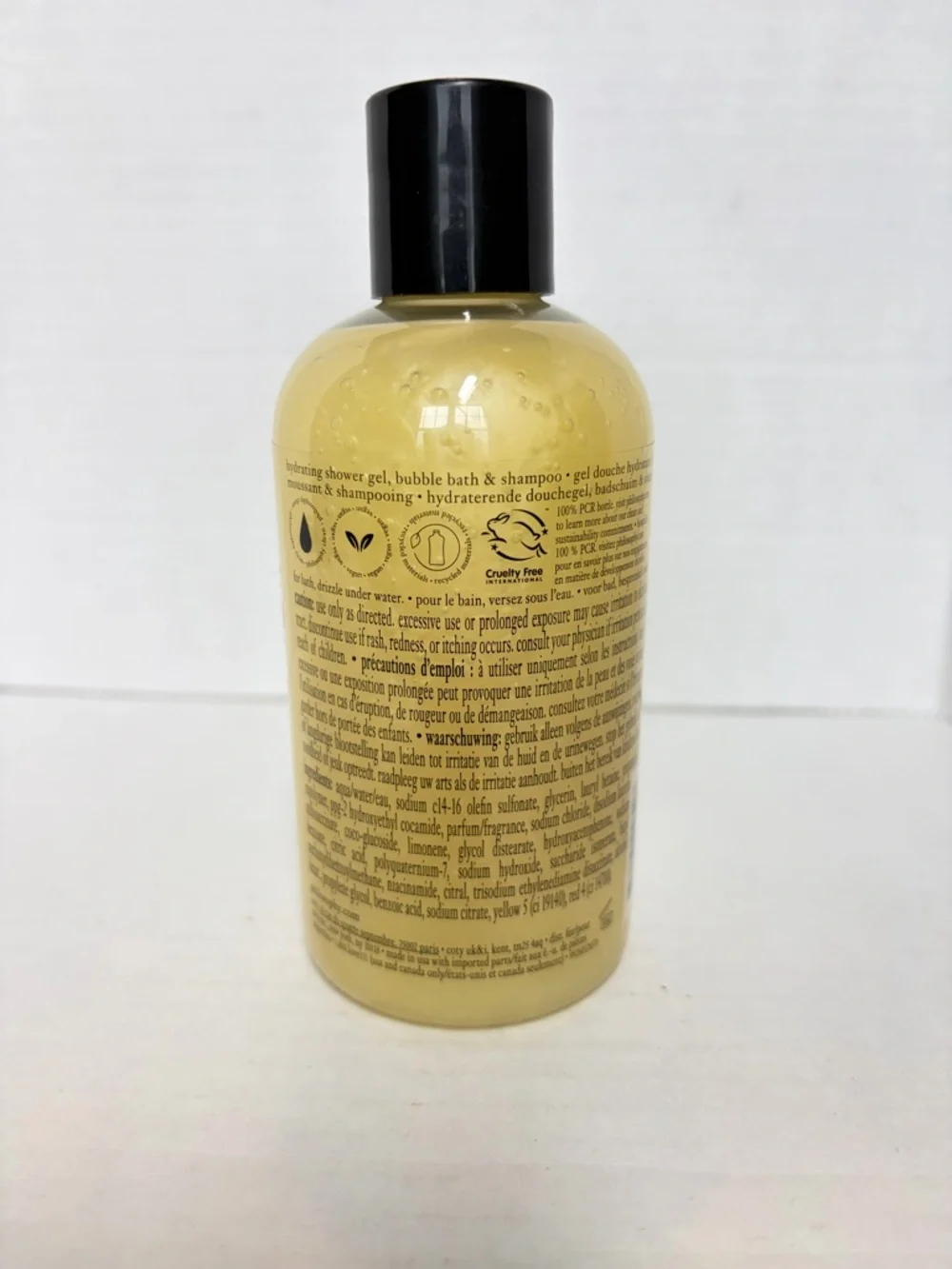 Philosophy Lemon Custard Hydrating Shower Gel 8 oz Bergamot Vanilla Bath Wash - Picture 4 of 7
